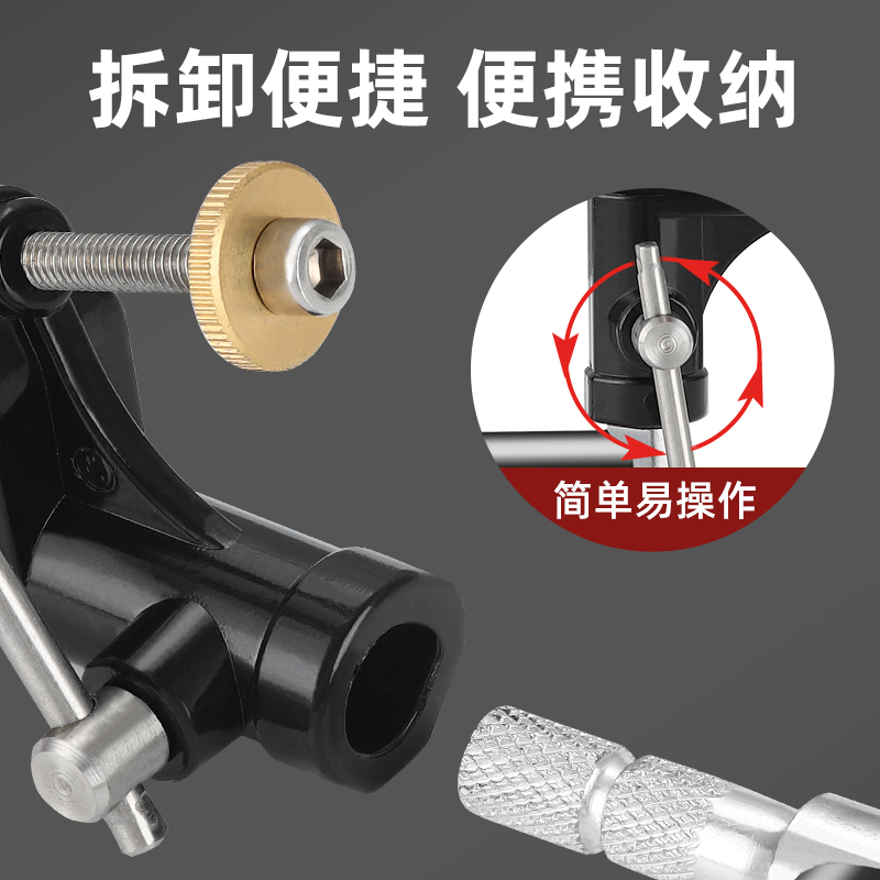 新款多功能自动锁竿炮台支架杆手竿架筏竿架筏钓支架台钓万向炮台