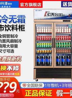 科濠 LG-518/618升饮料柜 商用啤酒展示柜水柜冷藏风冷柜超市冷柜