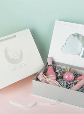 礼品盒儿童大号生日礼物盒子宝宝周岁衣服包装盒婴儿满月礼盒空盒