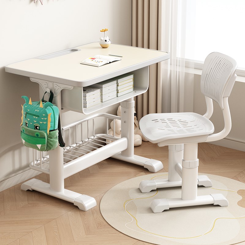 儿童学习桌小学生家用可升降写字作业书桌培训班学校课桌椅子套装