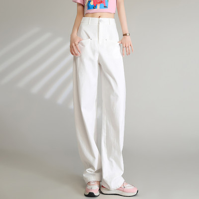 【欢欢专享】&白鹿语气质通勤优雅显瘦长裤休闲裤女裤子HU10250