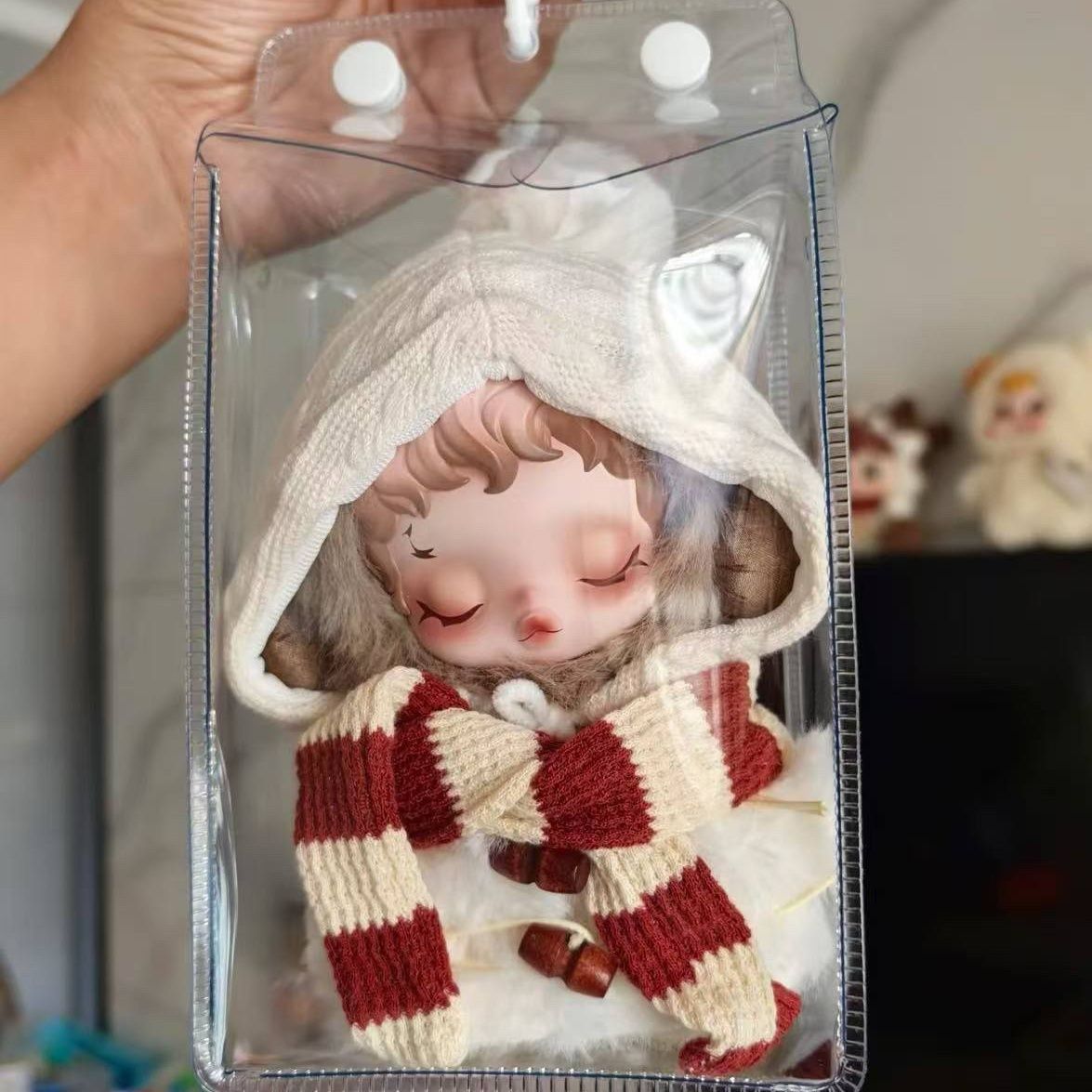 10cm20cm姜饼兔星星树套装冬款棉花娃娃正常体海星体换装娃衣现货