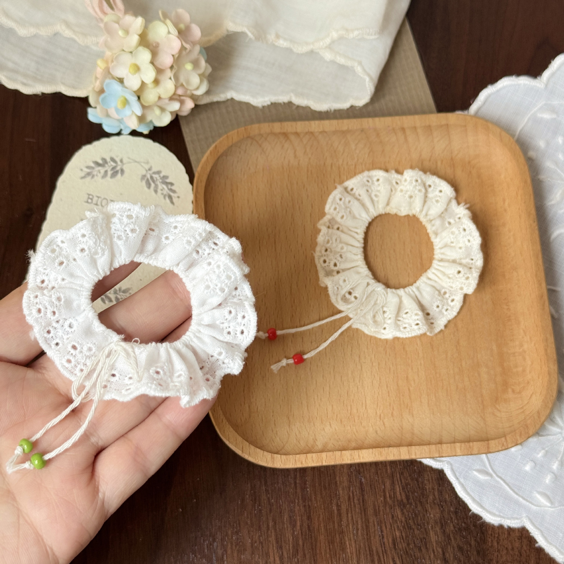 潮玩拉布布娃衣 复古假领子10cm棉花娃娃公仔玩偶衣服