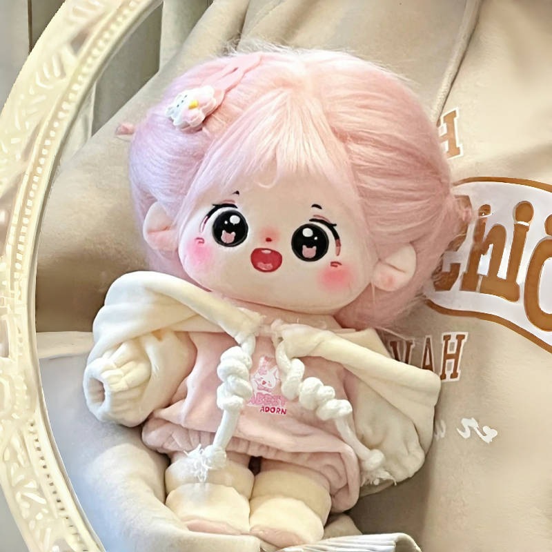 熊只只现货20cm棉花娃娃娃衣软萌连帽卫衣便宜娃衣超便宜