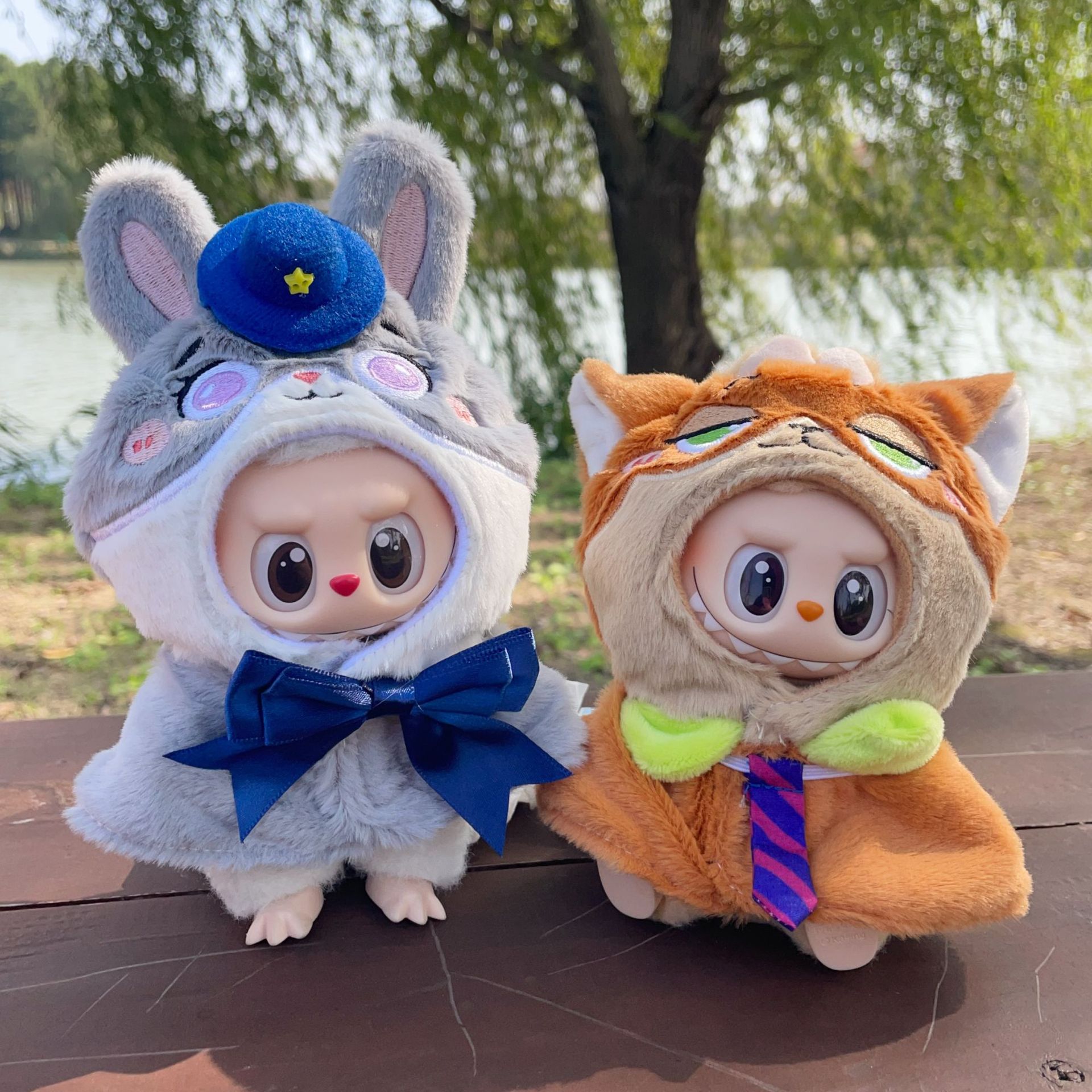 一二三代拉布布娃衣SP系列通穿衣服疯狂动物城兔朱迪与狐尼克披肩