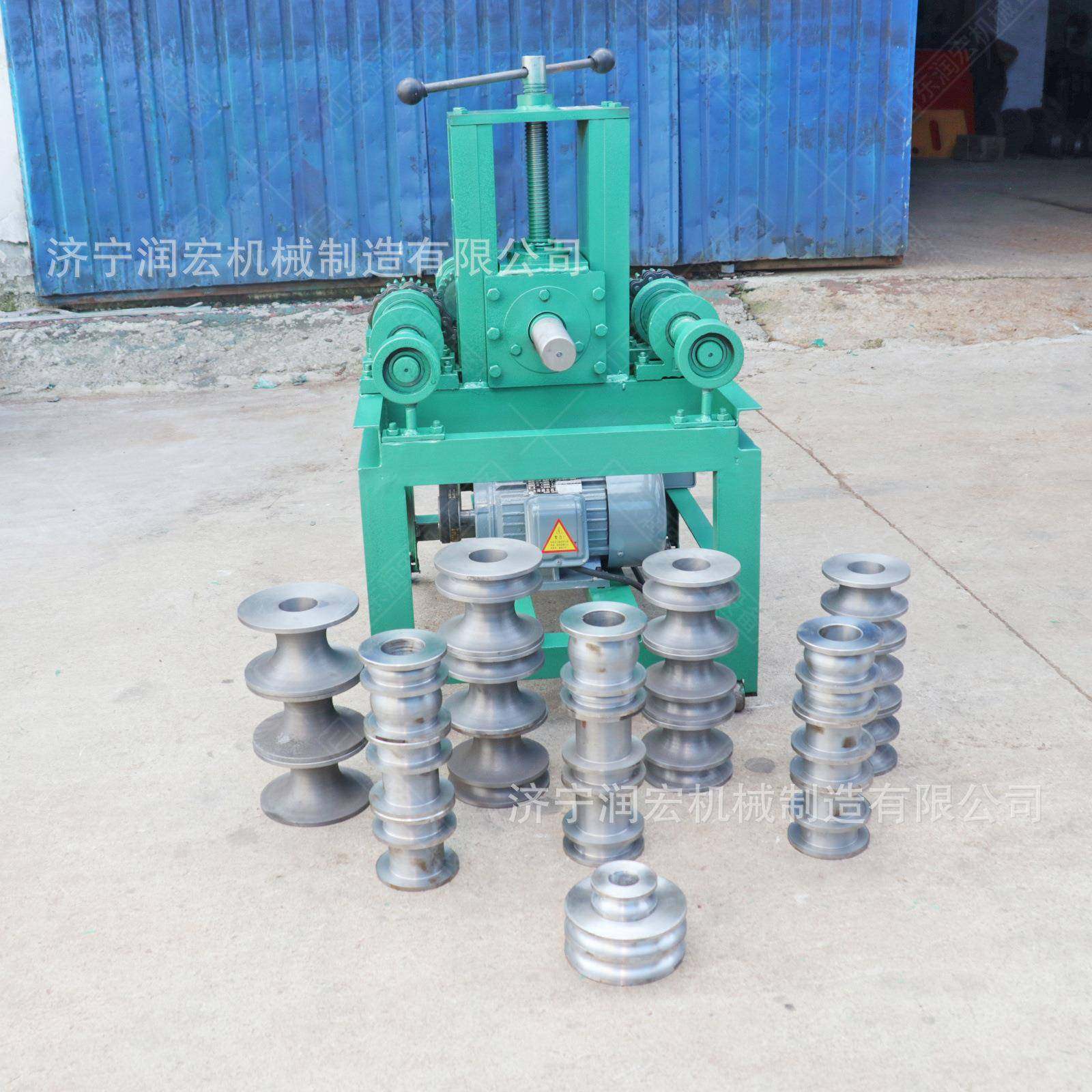 76立式弯管机圆弧形大棚压弯机金属圆管方管多功能电动折弯机