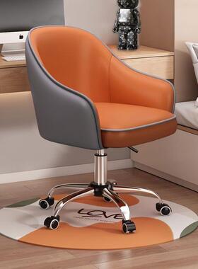 脑椅简约现代靠背椅酒店室梳妆台学电习TSJ写卧字直播书桌子办公