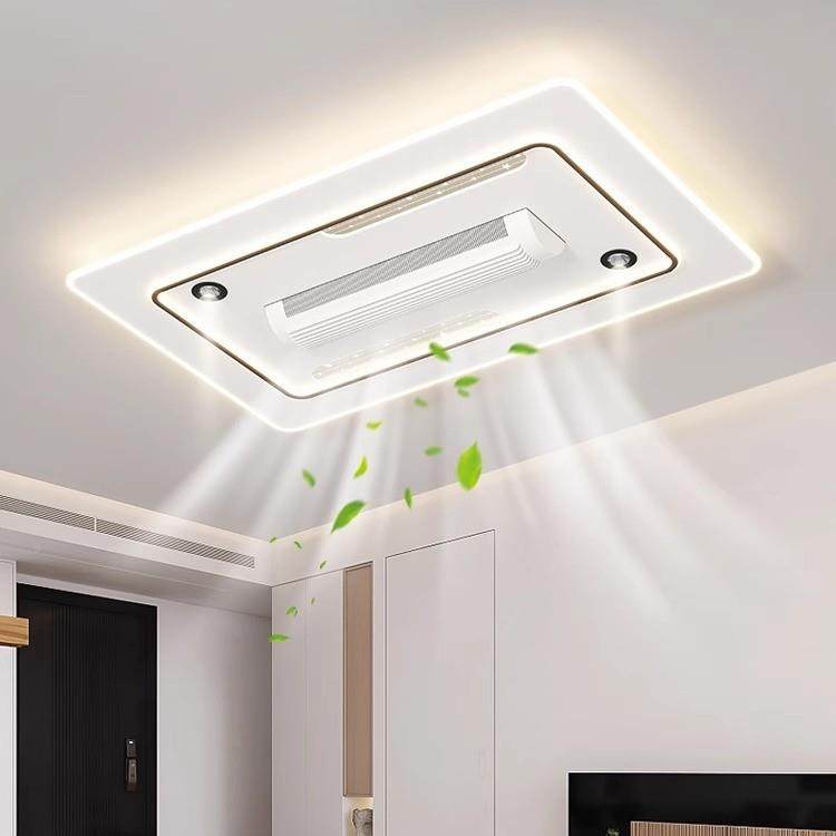 全光谱创极简意无叶吸顶扇灯中FSS山大风风力静音灯风具套餐组合