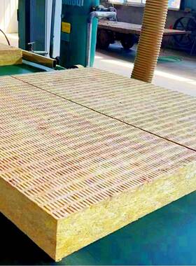 防岩棉板50mm墙幕墙外温隔热材保料火屋面岩棉板OUX隔音保温岩棉