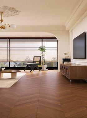 柔光式焦瓷糖色鱼骨纹木纹砖600x10法02全地AR126105砖仿木地板砖