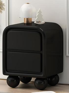 XK39号柜式奶油风现卧室ZGQ床法头柜代简屉约白色圆形抽收纳柜网