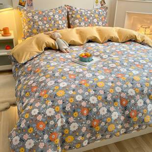 1INE00X加全棉磨毛被套单件纯棉被罩00X2320秋冬季保暖220240双厚