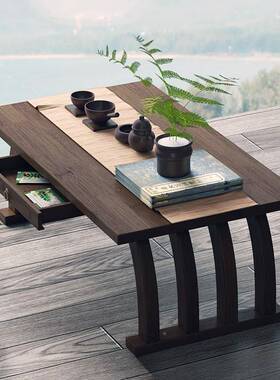 楠竹飘地窗小茶几榻榻米日式矮桌GEY子茶桌家小桌子室坐卧折叠炕