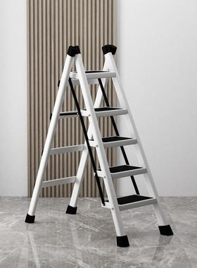 梯子家用折伸登高叠AL100054爬梯小型轻人便三步梯凳铝合金缩字梯