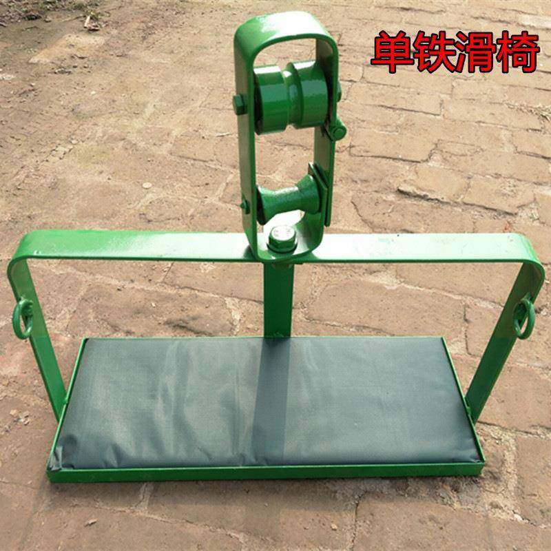 DHP家直销电信讯通吊椅钢厂绞线滑板胶单轮滑车轮双轮高空铁滑椅