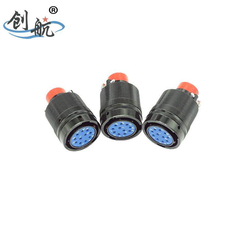 0航空插头带防尘盖Y5EXJML1832TK-32-B+航空接防水圆形电连头接器