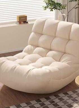 网红懒人沙可可睡发豆躺LKB袋毛毛虫椅卧室小沙发阳台休躺闲单人