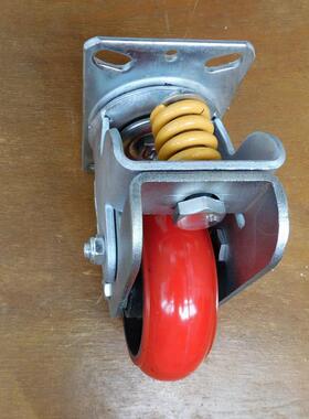 6向减震脚轮韩式P寸VC59万向减震轮弹簧万向万减震脚轮