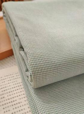 好货！纯棉老布单单件简约千鸟床格子吸汗粗透气不XWC易季起皱四