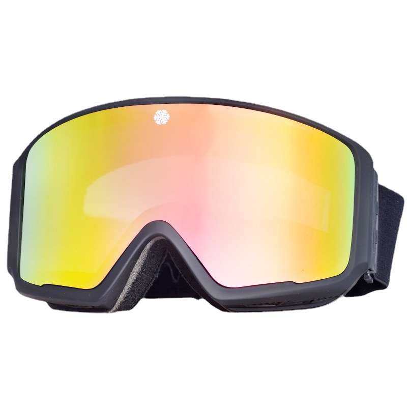 厂家直销柱面磁铁面罩滑雪镜双层防雾男女通用户外滑雪眼镜磁吸