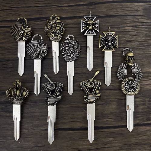 机车改装钥匙胚钱江闪/300/350/500意塔杰特200倍力尼幼狮复古