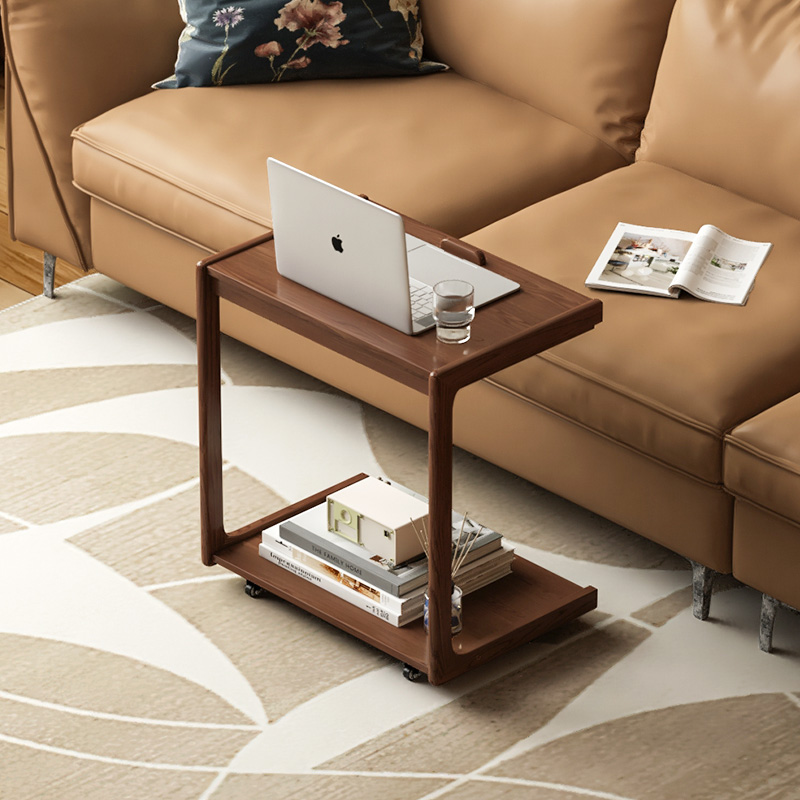 实木边几沙发茶几可移动小桌子简约现代创意长方形多功能置物边柜
