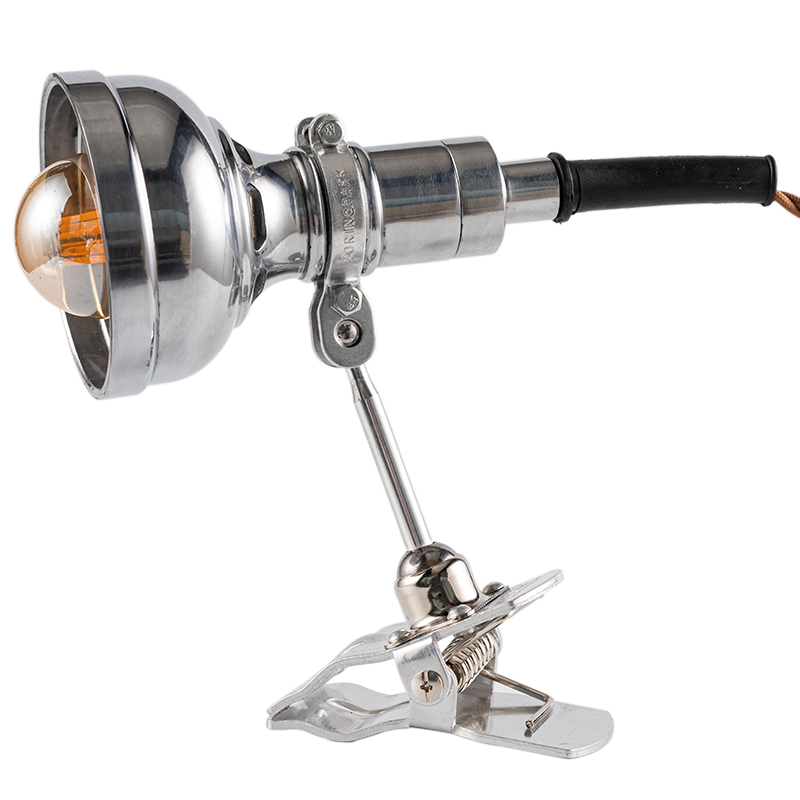 年轮公园宅造店复古铸铝夹式台灯可调节工业风客厅卧室床头夹子灯