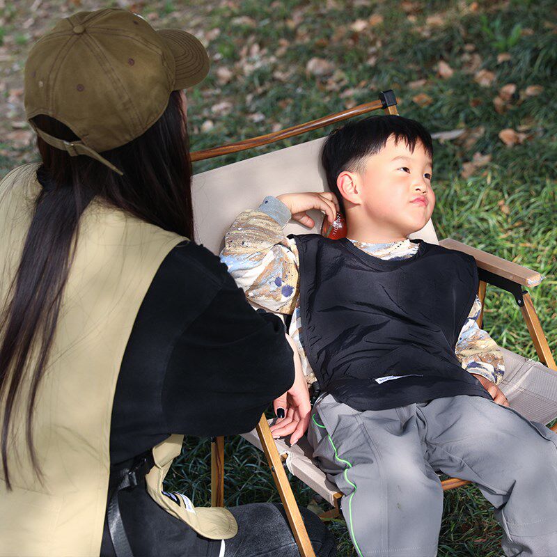 马甲儿童围裙 亲子绘画美术围兜幼儿园防水加大码罩衣咖啡店烘培