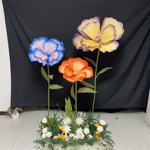 婚庆道具路引花泡沫纸花真丝网花摄影婚礼舞台布置橱窗装饰摆件