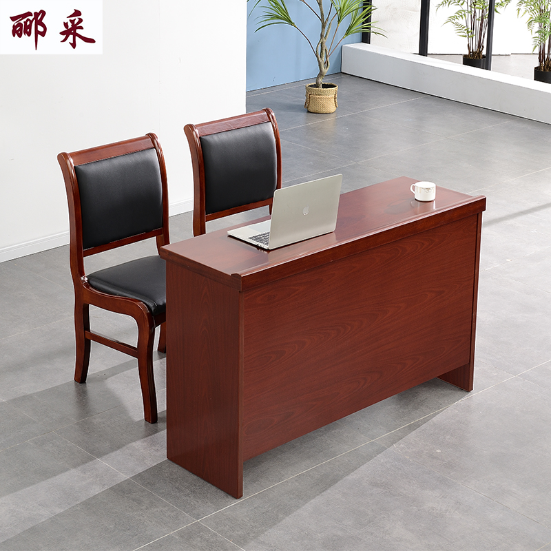 1.2米条桌木皮培训桌椅简约会议条形长桌人开会课桌