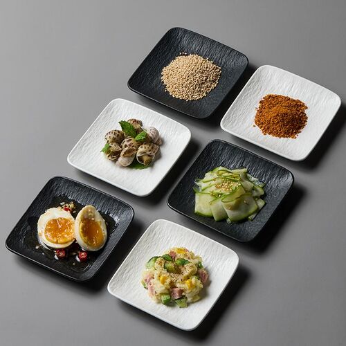 米立风物方形盘陶瓷餐具吐骨碟蘸料碟子火锅咸菜水果小菜碟小吃盘