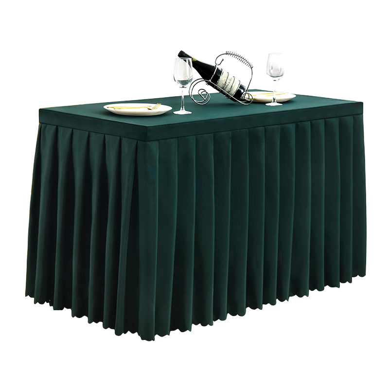 定制会议桌布长方形商务桌裙签到台裙长条桌桌罩办公室活动台布