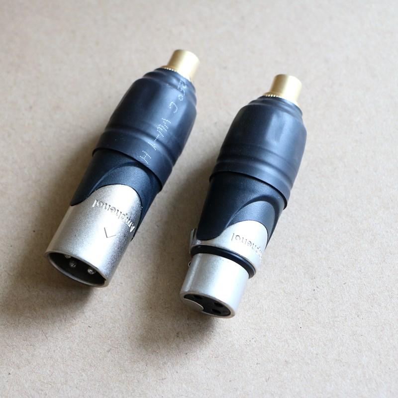 mphenol安费诺XLR卡农公转莲花母音频线平衡转换头卡侬转RC