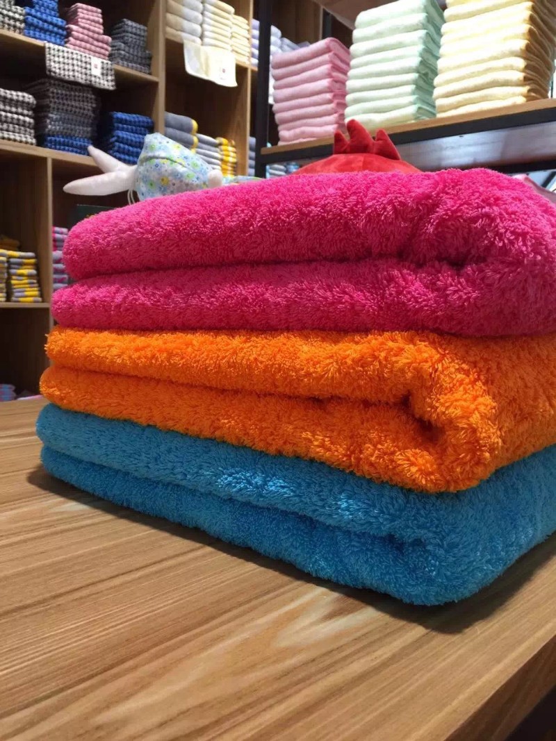 高端全棉加厚长绒棉毛巾采用byss工艺毛巾超强吸水加大浴巾出口