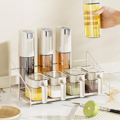 调料盒套装组合厨房家用高端新款调料收纳盒玻璃盐罐油壶调料瓶罐