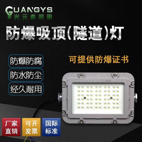 防爆灯50W泛光灯固定工业厂区100W投光灯石油化工应急LED隧照明灯