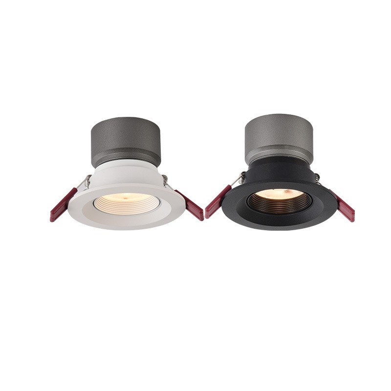 嵌入式无主灯防眩射灯开孔75MM85MM90MMMM家装射灯天花开口LED