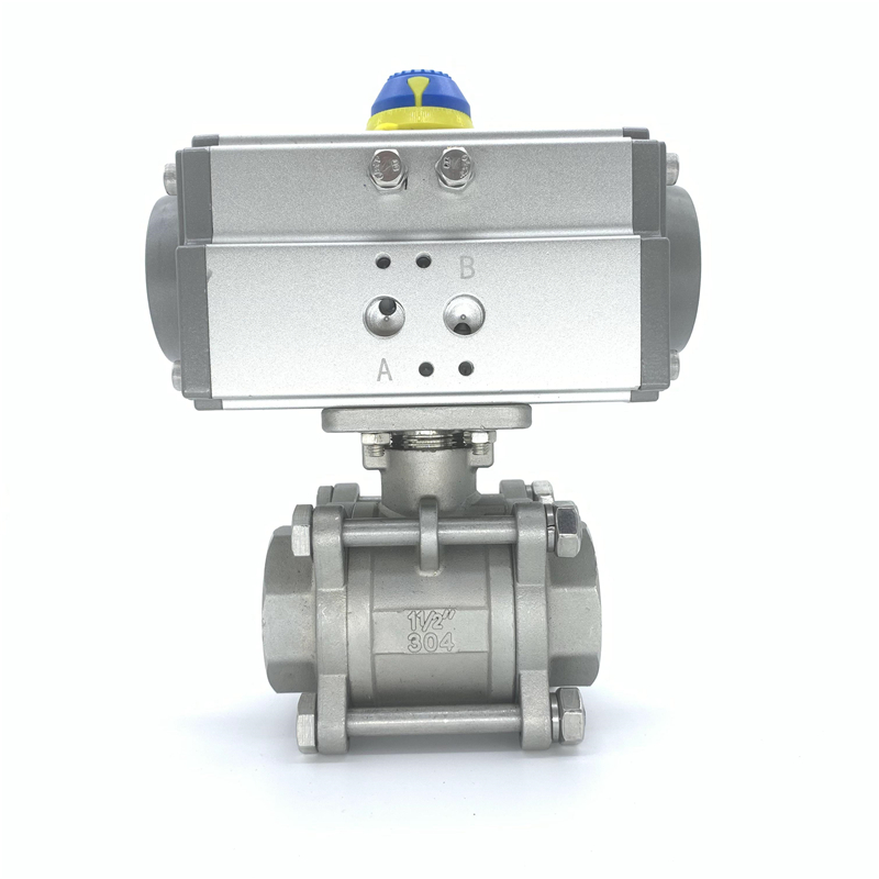 30不锈钢三片式T/GT气动球/Q11F-1P/丝口扣3片球/DN152032