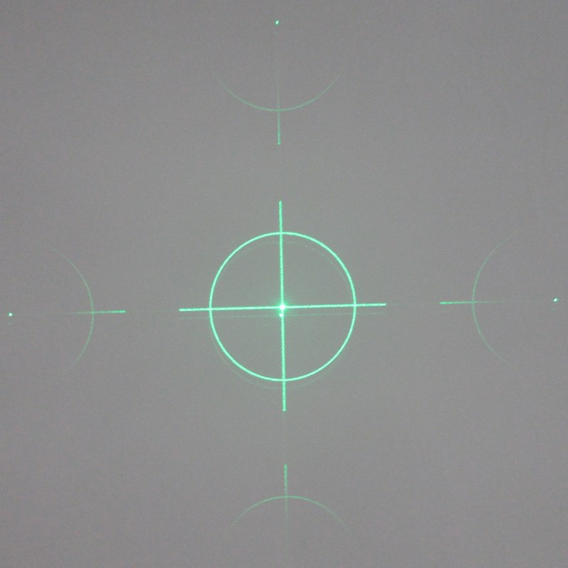 19.83度圆圈带十字线效果红光/绿光/蓝光定位灯模组不同光激光器