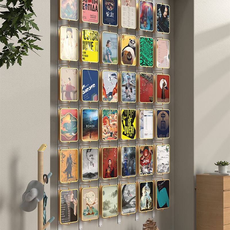 国潮壁挂旋转翻转牌玄关屏风背景板墙校园企业文化漫展装饰翻转墙