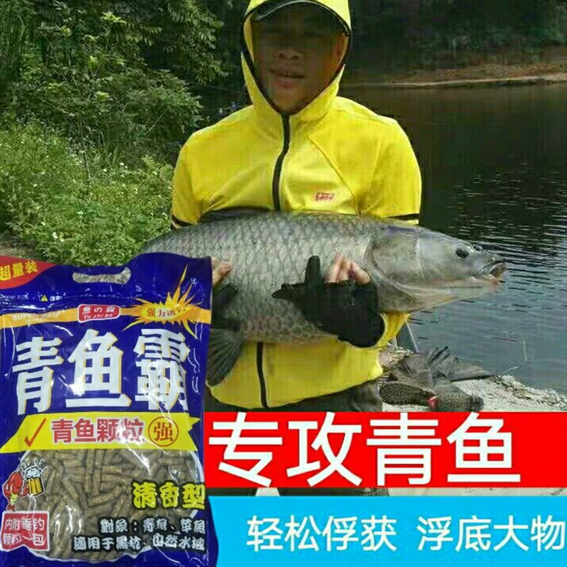 专攻青鱼草鱼饵料青鱼颗粒青鱼霸大青大草鱼饵料野钓水库黑坑专攻