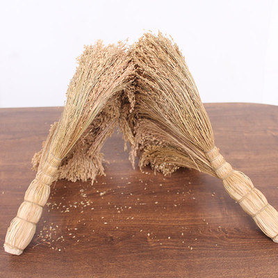 红白事黍子苗笤帚手工老式扫帚传统糜子手工编织扫把扫尘土炕