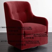 出口比利时乡村风格 布艺单人位沙发椅酒店咖啡厅样板房影楼家具