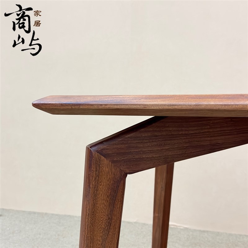 商屿老榆木大板桌家用餐桌工作台吧台书桌实木电脑桌办公桌大桌子