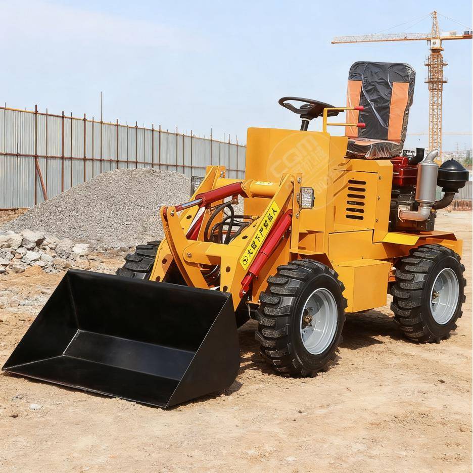 小型电动四轮铲车养殖场清粪家用车农用推土机建筑工程柴油装载机