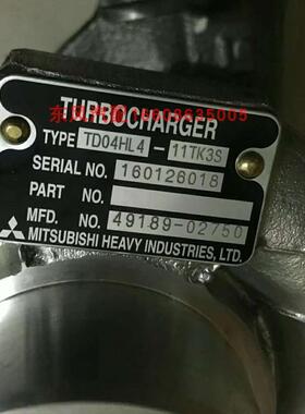 神钢SK140-8挖掘机涡轮增压器TD04HL4-11TK3S 49189-02750零配件