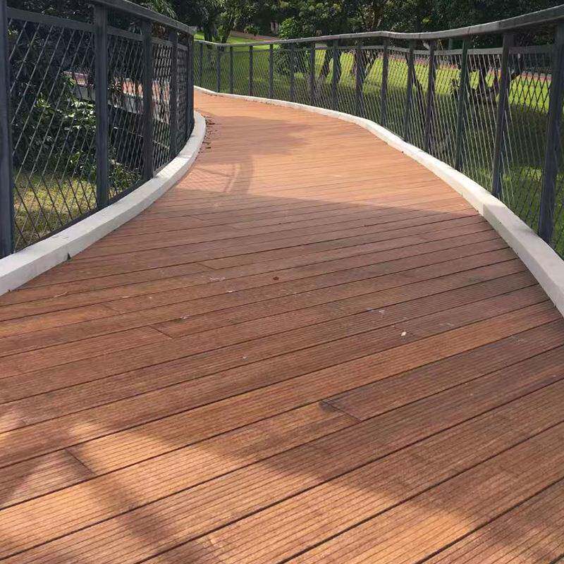 厂家供应户外竹木地板碳化重菠萝格色户外专用