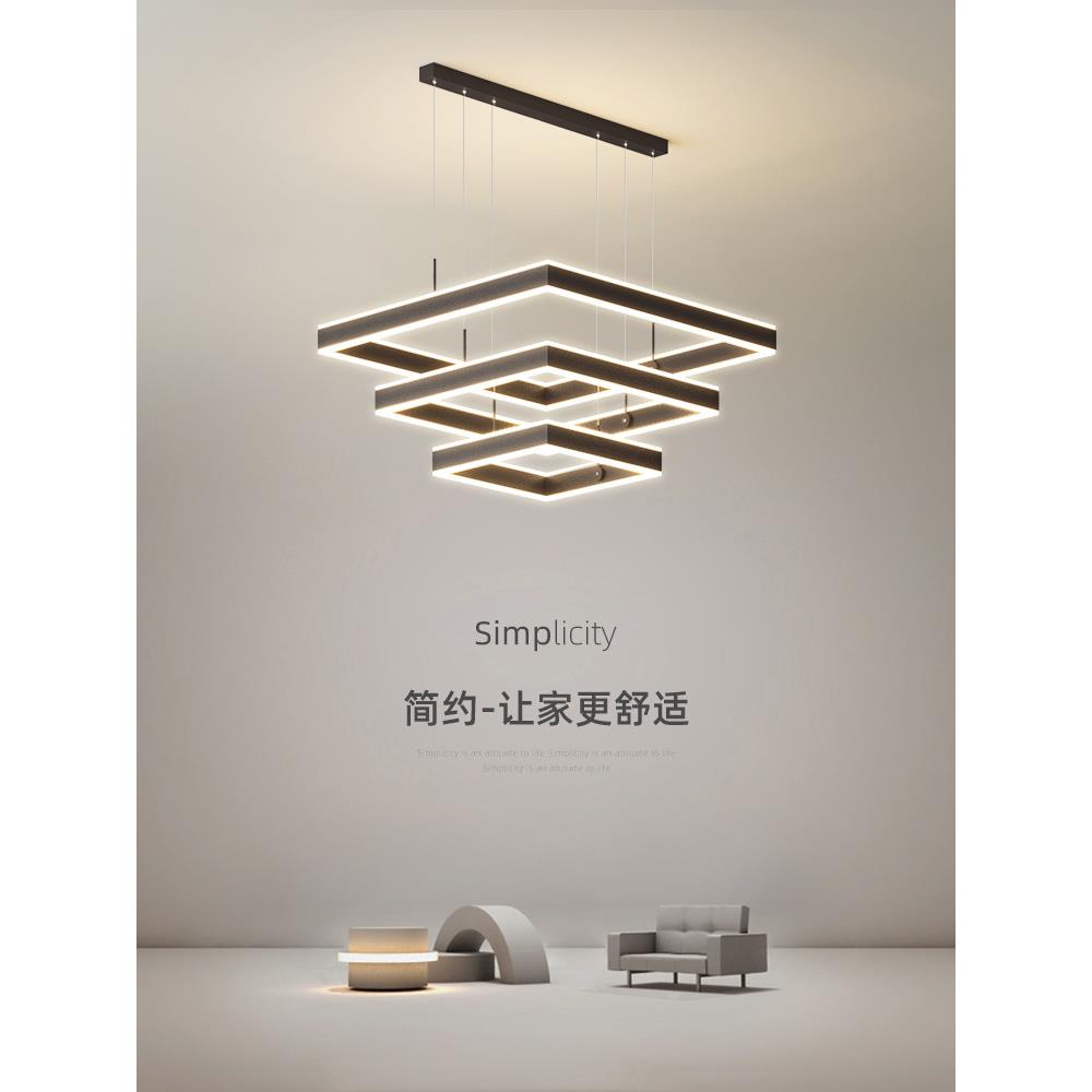 简约现代led吊灯创意餐厅灯卧室灯客厅灯设计师餐桌灯饭厅吧台灯
