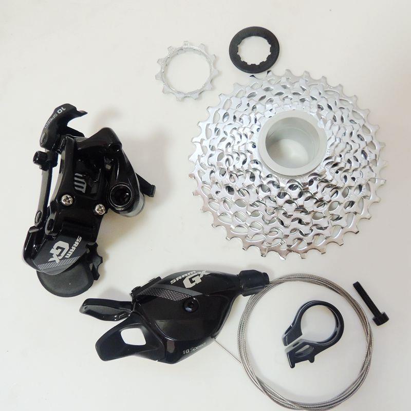 SR 速联GX 10速山地车折叠车小轮车指拨后拨飞轮链条变速器套件