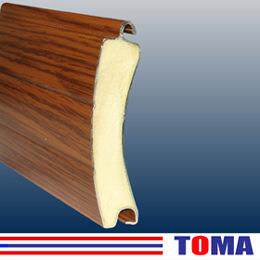 上海拓曼厂家供应铝合金保温帘片双层保温帘片阿拉尚帘片导轨底梁